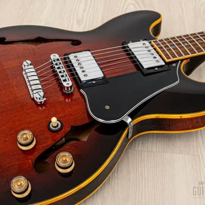 1982 Ibanez LR10 Lee Ritenour Artist w/ Brazilian Board, Antique Violin Sunburst w/ Case image 7