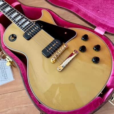 (2022) Gibson Custom Shop M2M '54 Les Paul Custom Reissue - VOS TV-Yellow image 7