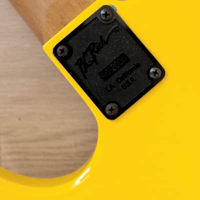 1980s BC Rich Warlock Vintage Electric Guitar Yellow, USA-Made w/ Dimarzio Super Distortions image 12