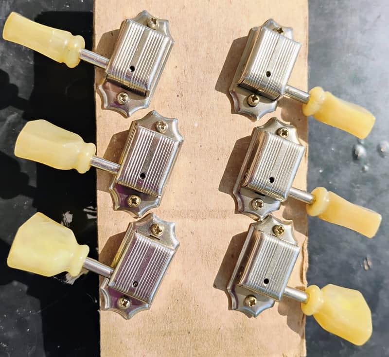 Gibson N.O.S 1952 Gibson Kluson "No Line" Tuner Set, Original Tips! Les Paul Goldtop Standard Burst 1952 image 1