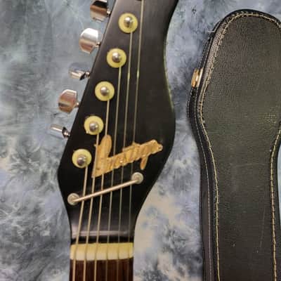 Vintage RARE 1965 Kawai made Prestige Solid Body Dual Pickup Pro Setup New Strings Original Deluxe Soft Shell Case image 8
