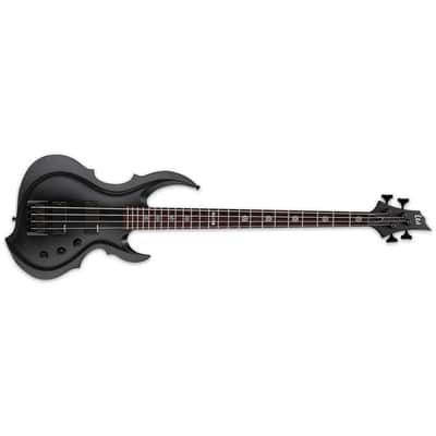 ESP LTD TA-204 FRX Tom Araya Black Satin Electric Bass Guitar TA204 TA-204FRX - Brand New image 1