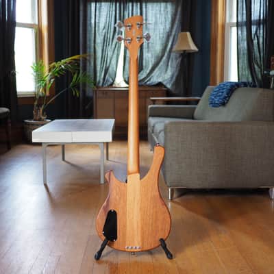 Serek Basses Sacramento 2017 - 34" Scale, Solid Body, Natural Mahogany image 7