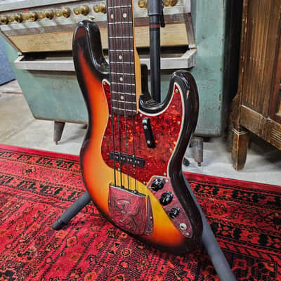 1965 Fender Jazz Bass 3 tone Sunburst image 3