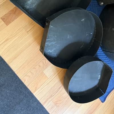 1960s Ludwig Drum Set Blue Sparkle 22/13/16 w/ bonus 14" image 25