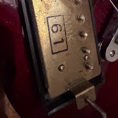 Vintage Epiphone Riviera Japan 1983 Maxons - Wine Red image 9