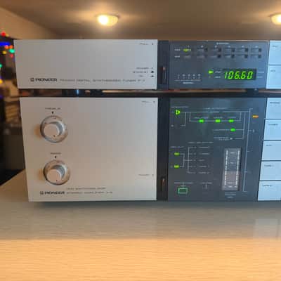 Vintage Pioneer A-8 Amplifier + T7 Tuner Gold Champagne Fresh Service! 90WPC🎶🔥 image 5