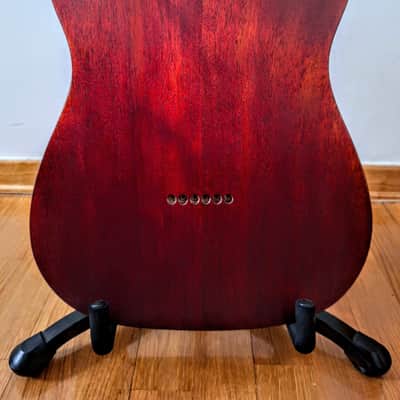 Telecaster Tele Body HH Purple Mahogany and Maple Top image 2