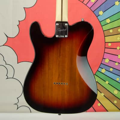 Used Squier Telecaster Guitar, 3 Tone Sunburst, Maple Fingerboard, Carry Bag image 6