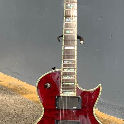 ESP LTD EC-1000 Quilted Maple 2002 Black Cherry Electric Guitar image 5