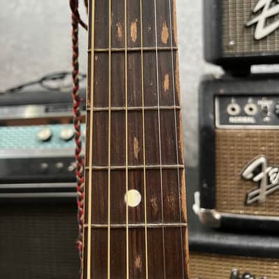Silvertone F-61 Parlor Acoustic Guitar 1960’s - Sunburst image 10