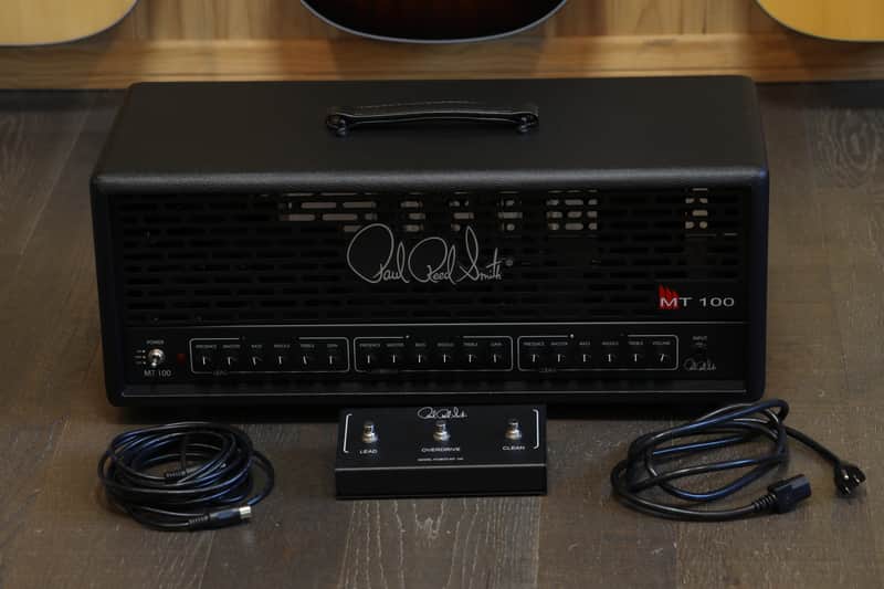 PRS MT 100 Mark Tremonti Signature 3-Channel 100-Watt Guitar Amp Head 2023 - Present - Black image 1