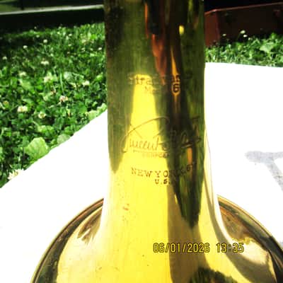 Bach Stradivarius Model 6 (VII) 1949, Gold, Mute, Mouthpiece, Case image 6