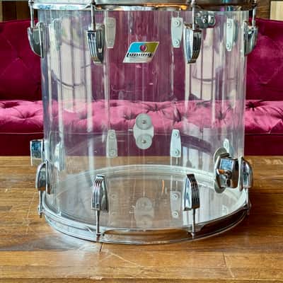 1970s Ludwig Vistalite Big Beat Drum Set w/ Snare Drum - Clear image 6