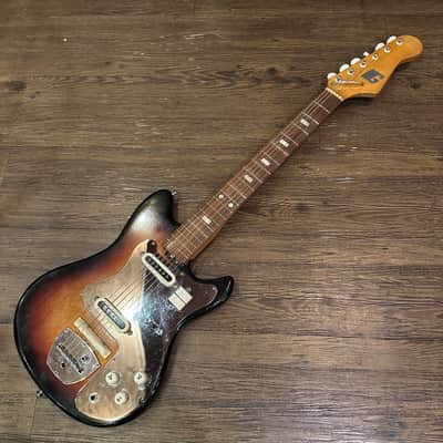 Guyatone LG-65T 1960s MIJ Electric Guitar Bizzare Japan - Sunburst image 1