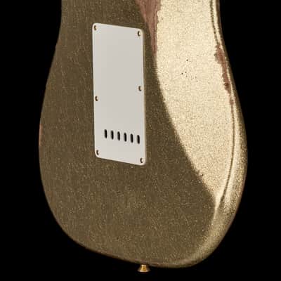 Fender Custom Shop Limited Edition 1957 Stratocaster Relic/Closet Classic Hardware - Gold Sparkle #81652 image 9