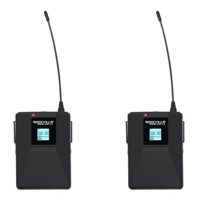 Rockville RWM-200 L2 Dual Lavalier/Lapel & Headset UHF Mic System, 200 Channels image 5