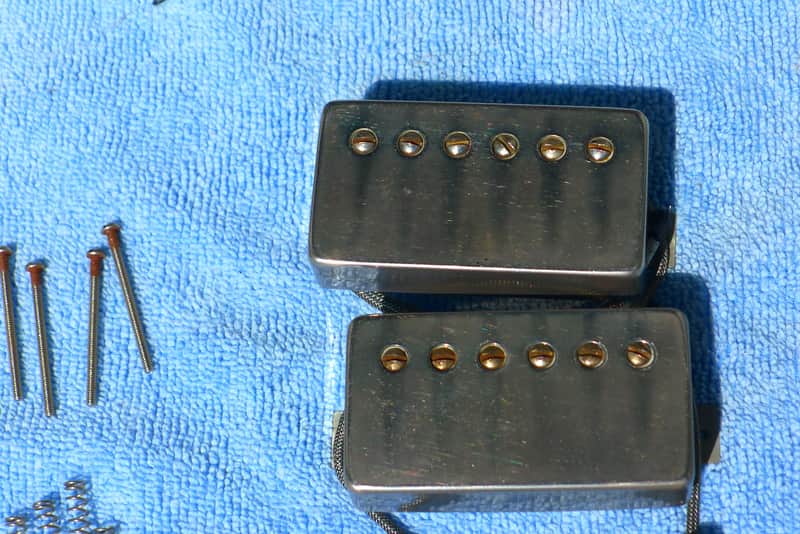 OVER THE POND GUY OTPG Guitar Pickups PAF Double Cream NOS - With OTPG M69 Rings image 1