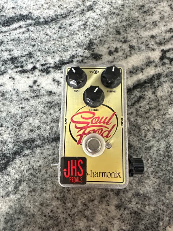 JHS Electro-Harmonix Soul Food with "Meat & 3" Mod 2014 - 2017 - Cream / Graphic image 1