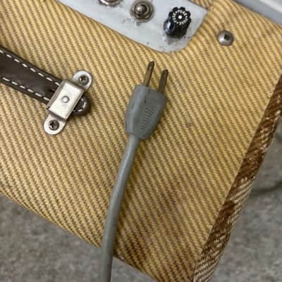 1957 Fender Tweed Princeton 5F2-A Amp Amplifier In Harvard Chassis Vintage Rare! image 11