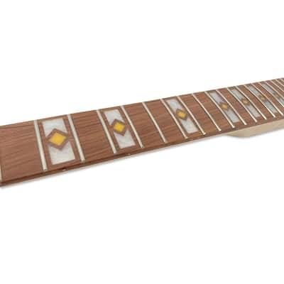 Maple Guitar Neck, 24.75" Scale Electric Guitar Neck 24 Fret with Rosewood Fingerboard - Bolt-On Heel Soild Wood image 6