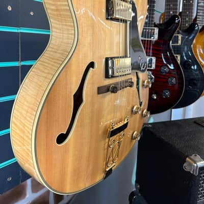 Epiphone Joe Pass Emperor Pro II Natural Gloss 2016 Hollow Body Electric Guitar image 3