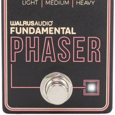 Walrus Audio Fundamental Phaser - Black / Pink image 1
