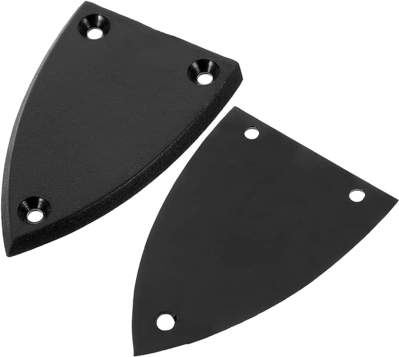 BC Rich Black ABS Truss Rod Cover fits Most BC Rich & Guitars with Triangle 3 Hole Pattern image 1