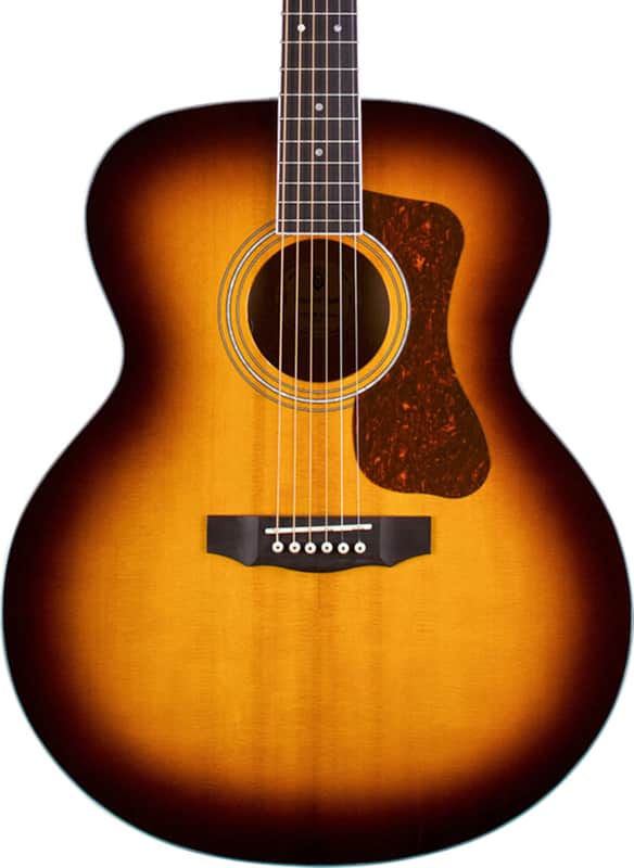 Guild F-250E Deluxe Jumbo Acoustic-Electric Guitar, Solid Spruce Top, Antique Burst image 1
