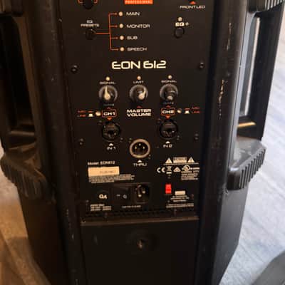 JBL EON612 2-Way 1000-Watt 12” Active Loudspeaker 2010s - Black image 5