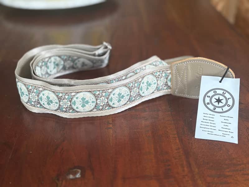Souldier Custom Guitar Strap - Medallion Taupe image 1