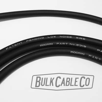 Patch Cable Kit - 6 FX Pedal Board Cables - Mogami 2319 - Pancake RA Connectors - Black Cover - DIY image 3