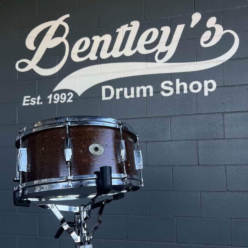 Vintage 40's Ludwig & Ludwig Super Mahogany 6.5x14" Snare Drum image 1