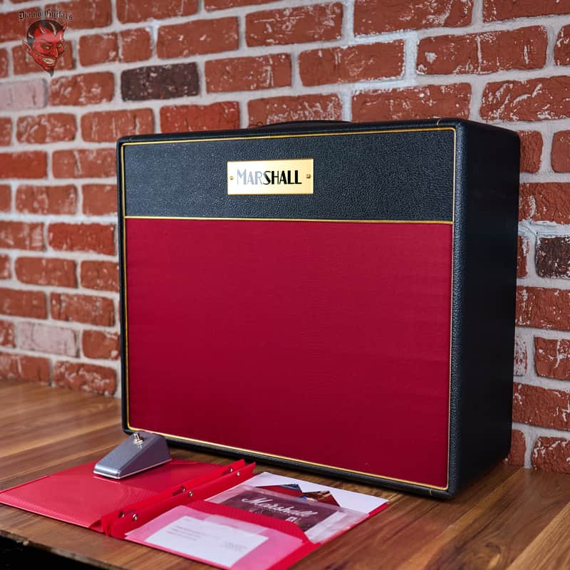 Marshall 1974X "Final Curtain" Sweet Water Exclusive 2-Channel 18-Watt 1x12" Guitar Combo 2009 Black w/Red Grill Cloth image 1