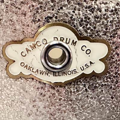 Camco Camco Oaklawn 1960s 6-Ply Silver Sparkle Aristocrat Tom 13x9” image 7