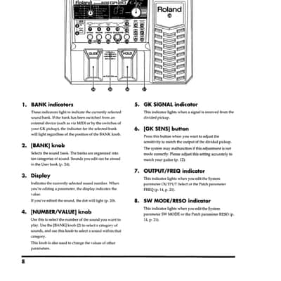 Roland GR-20 — Owners Manual User Guide Instructions — 49 Pages — USA Made image 4
