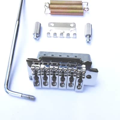 Wilkinson style  bridge, 2 point pivot, knife edge, tremolo system with lock down, spring-less, sadd image 3