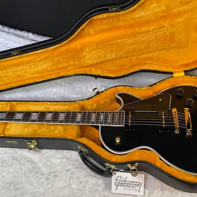 NEW! Gibson Les Paul Custom - Dealer Select - P90 Pick-Ups - VOS Ebony Finish - Custom Shop M2M - Authorized Dealer - 9.7 lbs - G07008 image 17