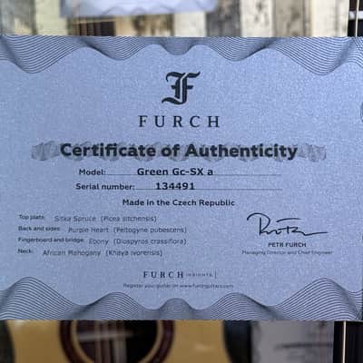 Furch GREEN Gc SX a BACKSTAGE LIMITED PURPLE HEART Lr Baggs Athem image 13