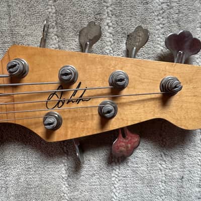 Curbow Custom 6 String Jazz Bass 2005 - Flame Maple image 6