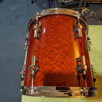 Sonor Designer Maple Light 12x12 Suspended Floor Tom - Birdseye - RED image 2