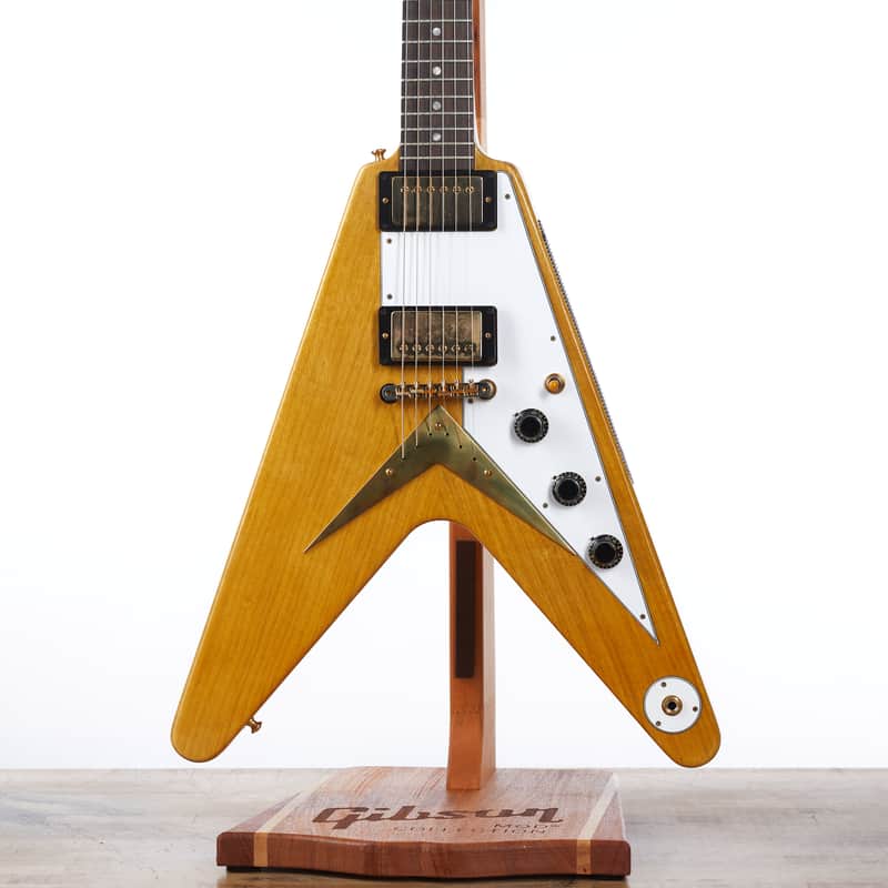 Gibson Custom 1958 Korina Flying V Reissue, Natural | Demo image 1