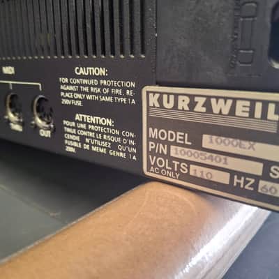 Kurzweil 1000 PX PLUS PROFESSIONAL EXPANDER Series Rackmount Sound Module 1988 - 1992 - Black image 4