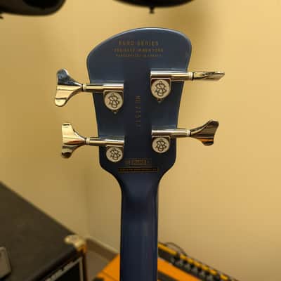 Spector Euro 4 Classic Bass Guitar - Metallic Blue Gloss image 7