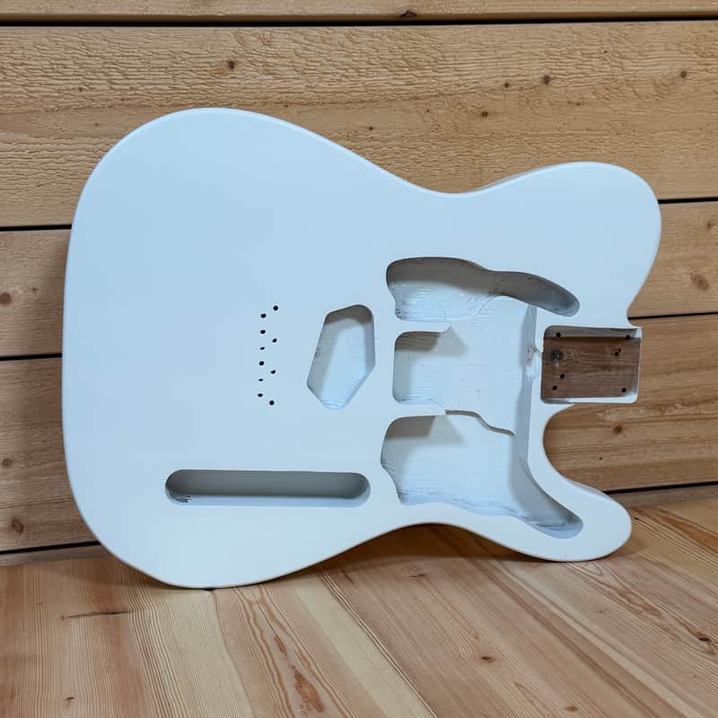 1998g Kohlin Guitars T-Type Roasted Pine replacement body Aged Nitro Relic Vintage olympic white Made in Sweden image 1