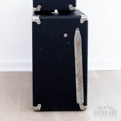 1965 Fender Bassman Black Panel AA165 Pre-CBS Vintage Tube Amp Head & 2x12 Cab w/ Oxford 12T6, FEIC image 6