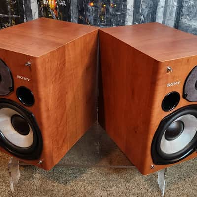 Sony Sony SS-CPX22 is a pair of vintage 2-way passive bookshelf speakers 90s  - Walnut wood image 4