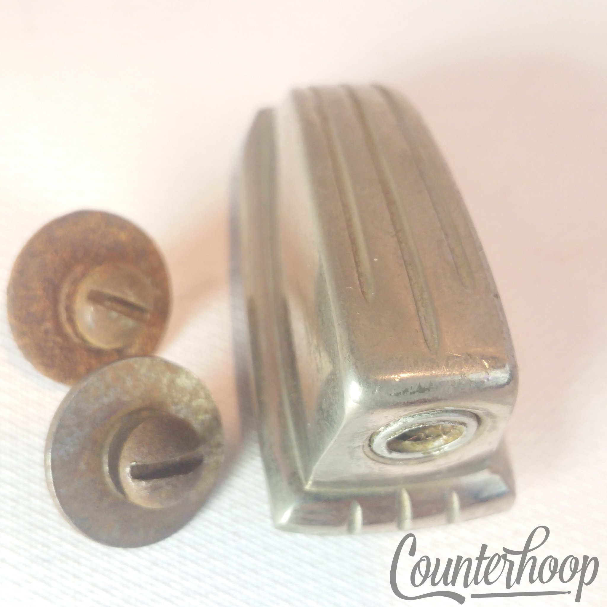 Ludwig 1x Tom/Snare Drum Small Super Classic Lug Nickel 1 1/4" Vintage 40s-50s* - Excellent / 6.95/24.95 — main photograph