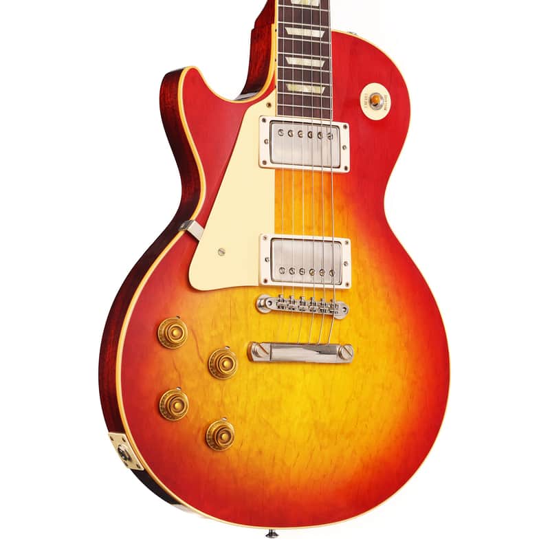 Gibson Custom Shop 1958 Les Paul Reissue Left-Handed Washed Cherry Sunburst VOS image 1