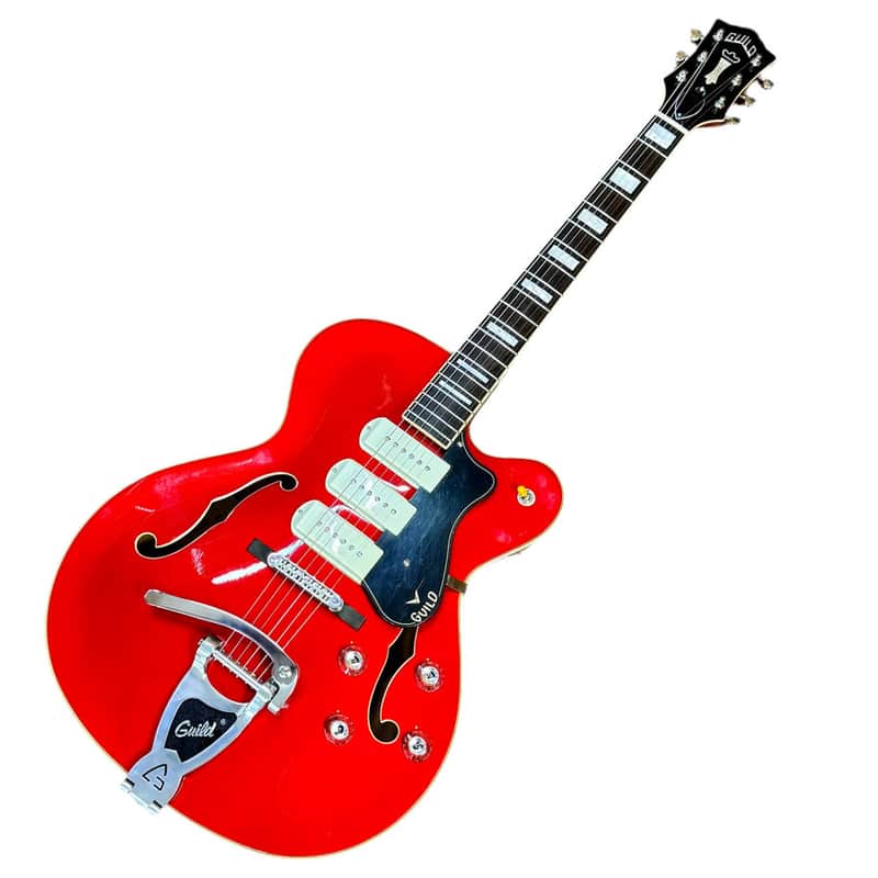 Guild X-350 Stratford Hollow Body Electric Guitar w/ Hard Case image 1